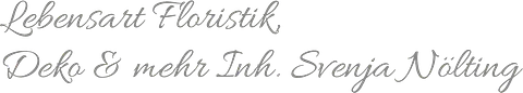 Logo Lebensart Floristik, Deko & mehr Inh. Svenja Nölting